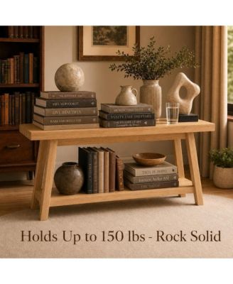 70.9" Extra Long Rustic Console Table, Narrow Sofa Table Behind Couch, Farmhouse Entryway for Hallway Living Room