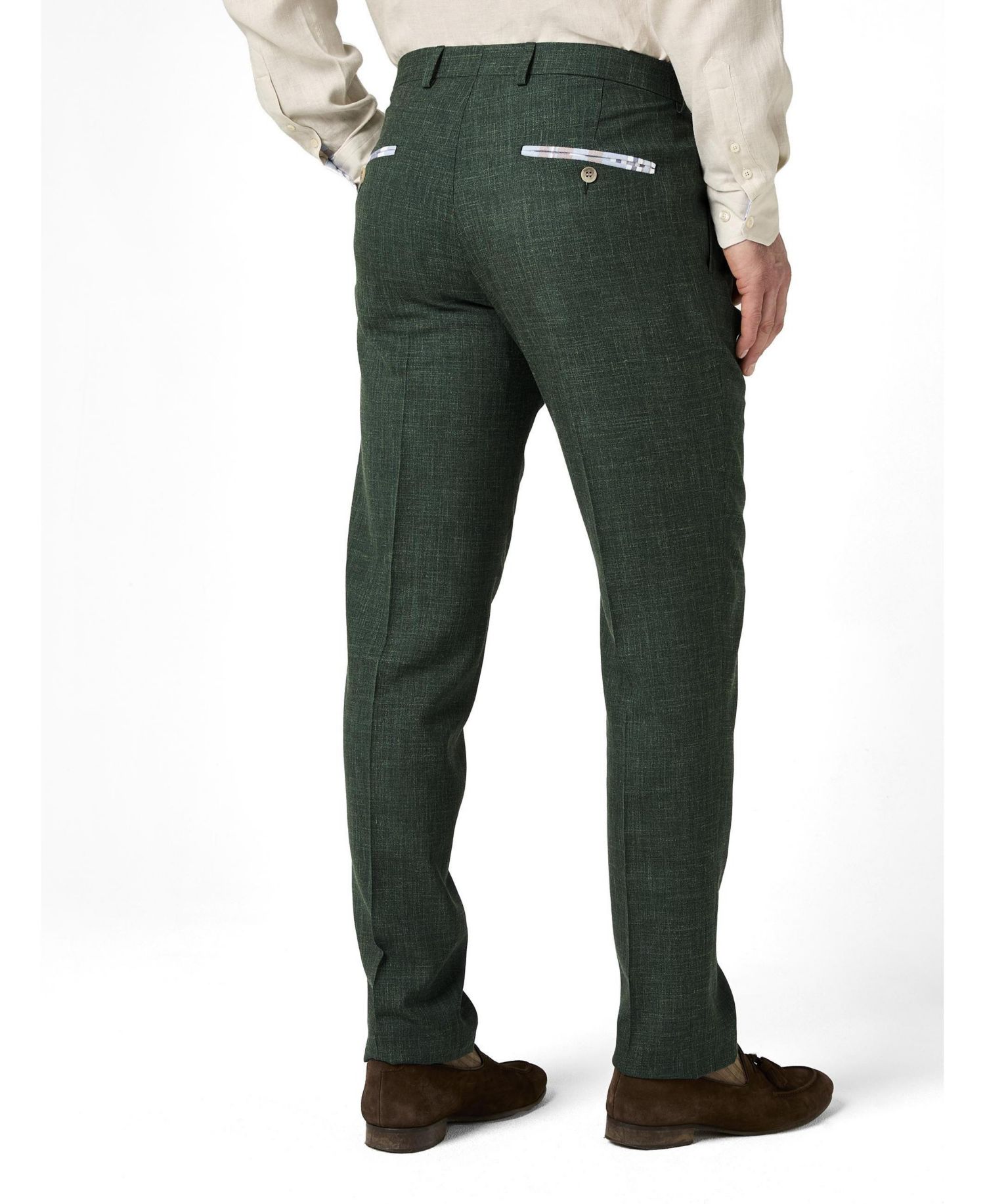 Men's Linen Wool Blend Trousers