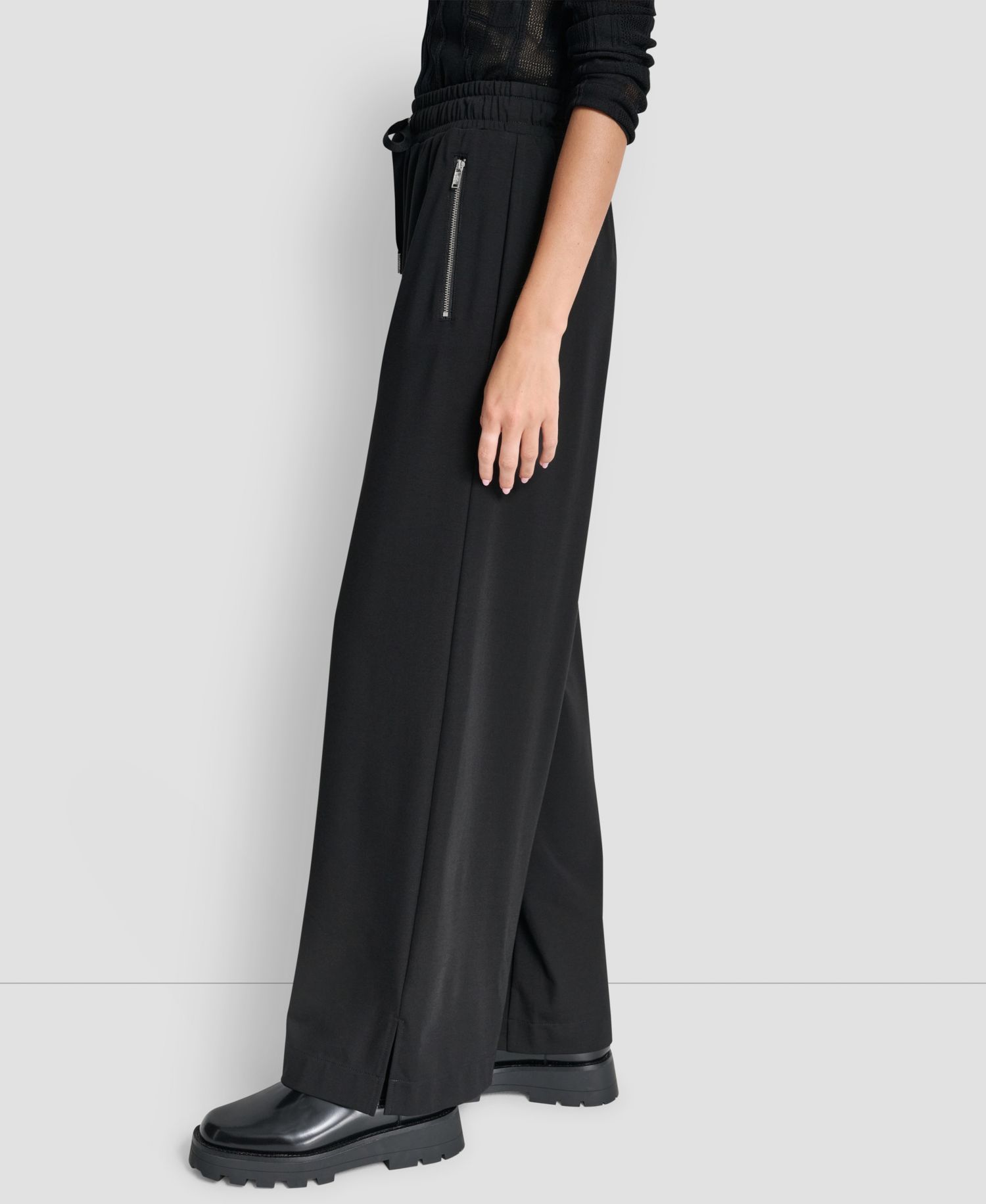 Women's Soho Ponte Pull-On Wide-Leg Pants
