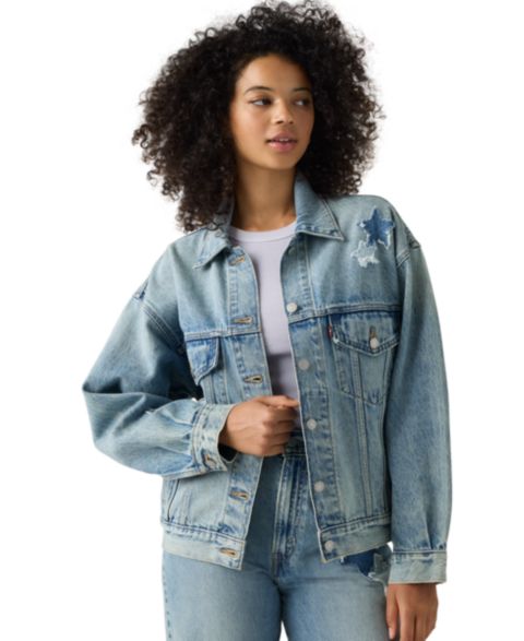 Женские куртки Levi's Macy's 100th Parade 90s Cotton Trucker Jacket, Macy's Exclusive