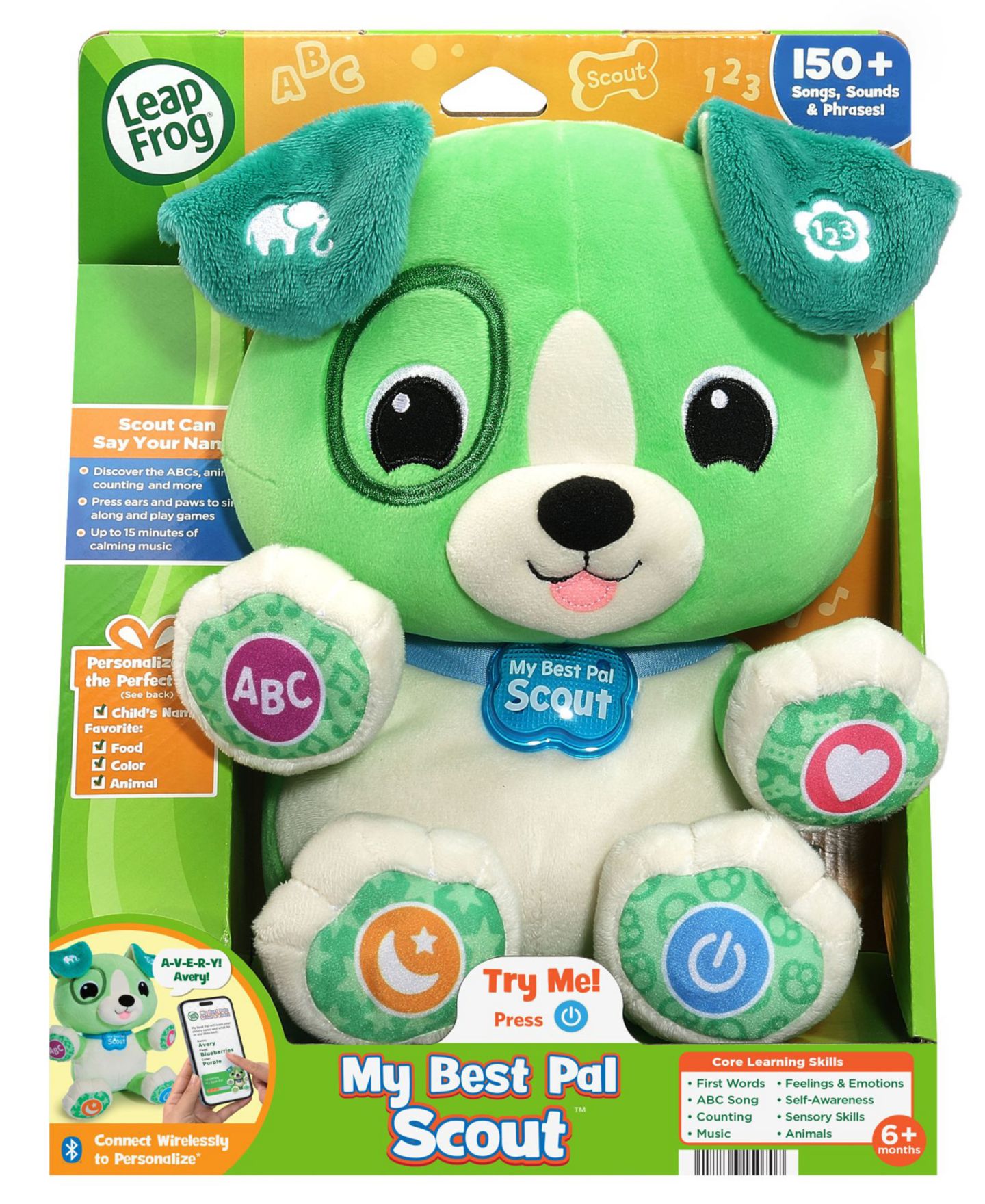 Детская мягкая игрушка Leapfrog My Best Pal Scout Personalized Learning Companion Interactive Plush Toy — фото 4
