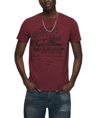 Men's Coffin Skeleton Graphic T-Shirt