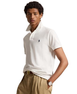 Men's Custom Slim-Fit Mesh Polo Shirt
