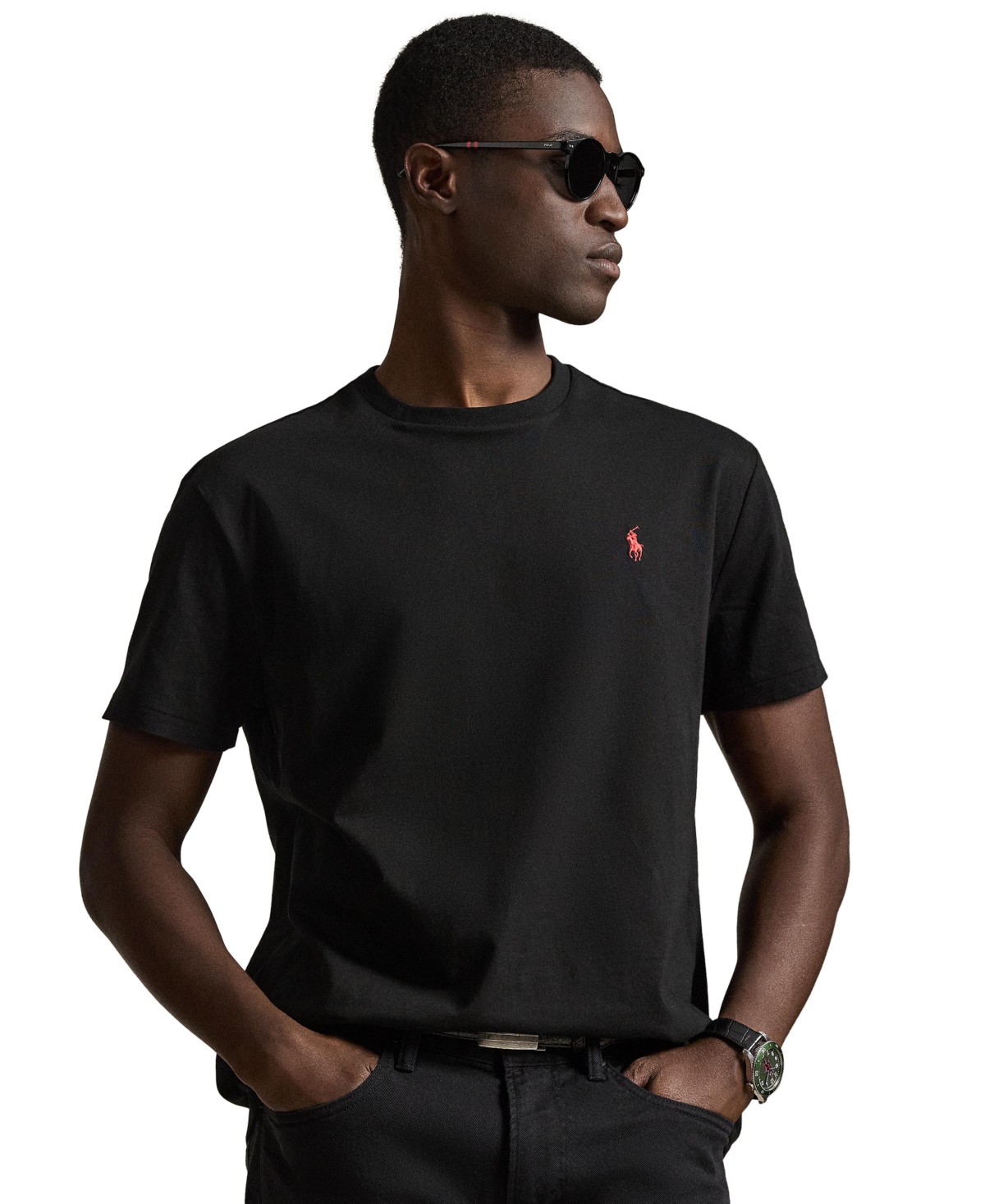 Мужские футболки Polo Ralph Lauren Men's Classic-Fit Crewneck T-Shirt — фото 14
