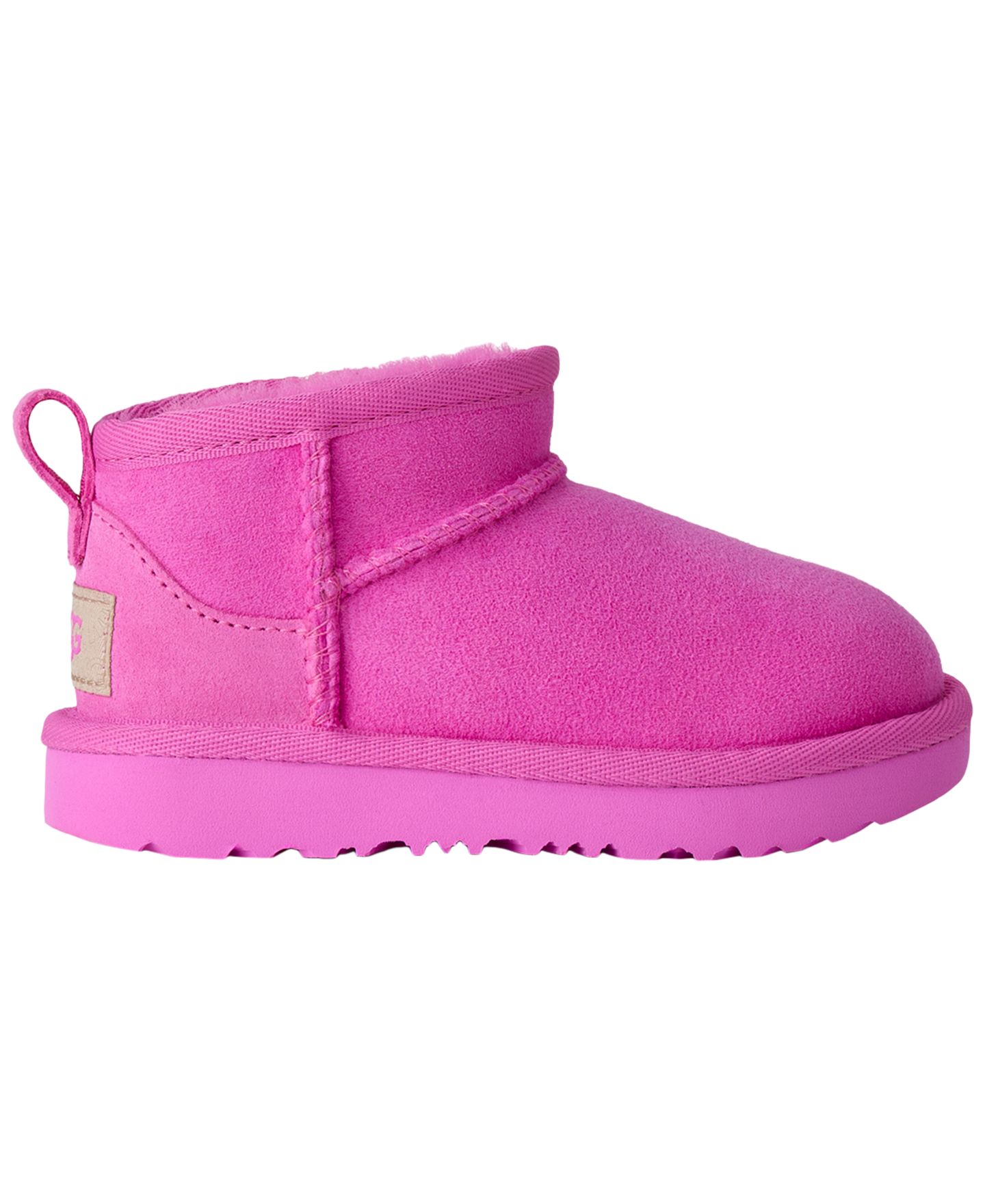 Ботинки UGG® Classic Ultra Mini Round Toe Booties для девочек-малышей, цвет: Яркий фуксия — фото 2