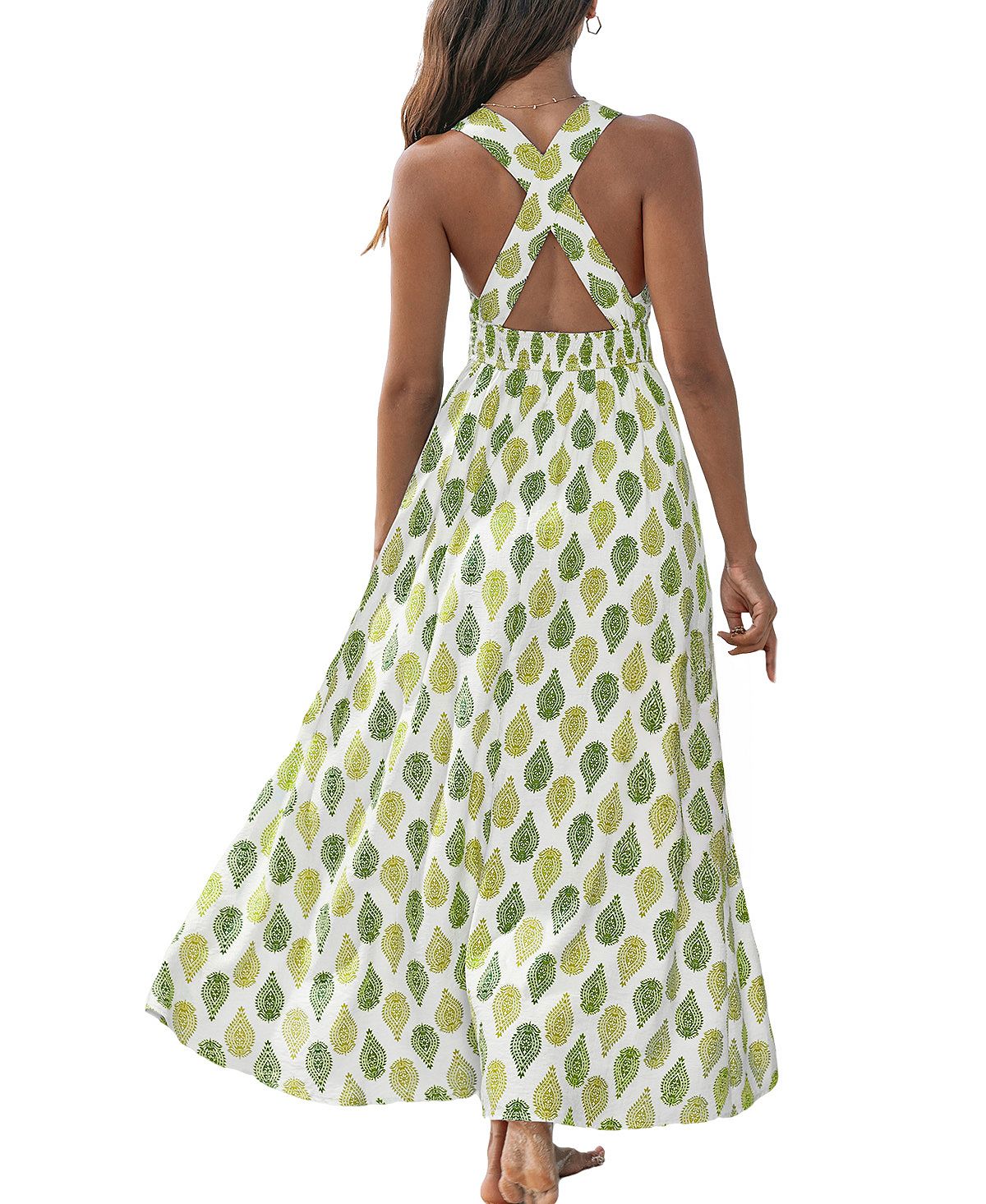 Cupshe Women's Jet Life Geo Maxi Beach Dress view 3 — MAYCSS fashion products