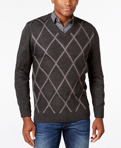 Tricots St Raphael Men's Diamond V-Neck Sweater