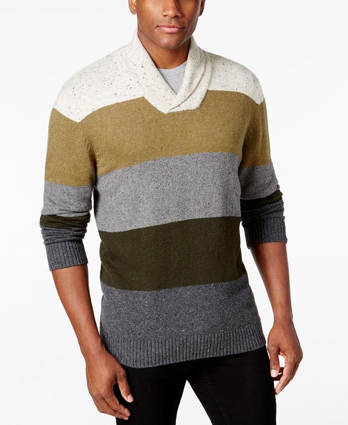 Tricots St Raphael Men's Shawl-Collar Striped Sweater & Reviews ...