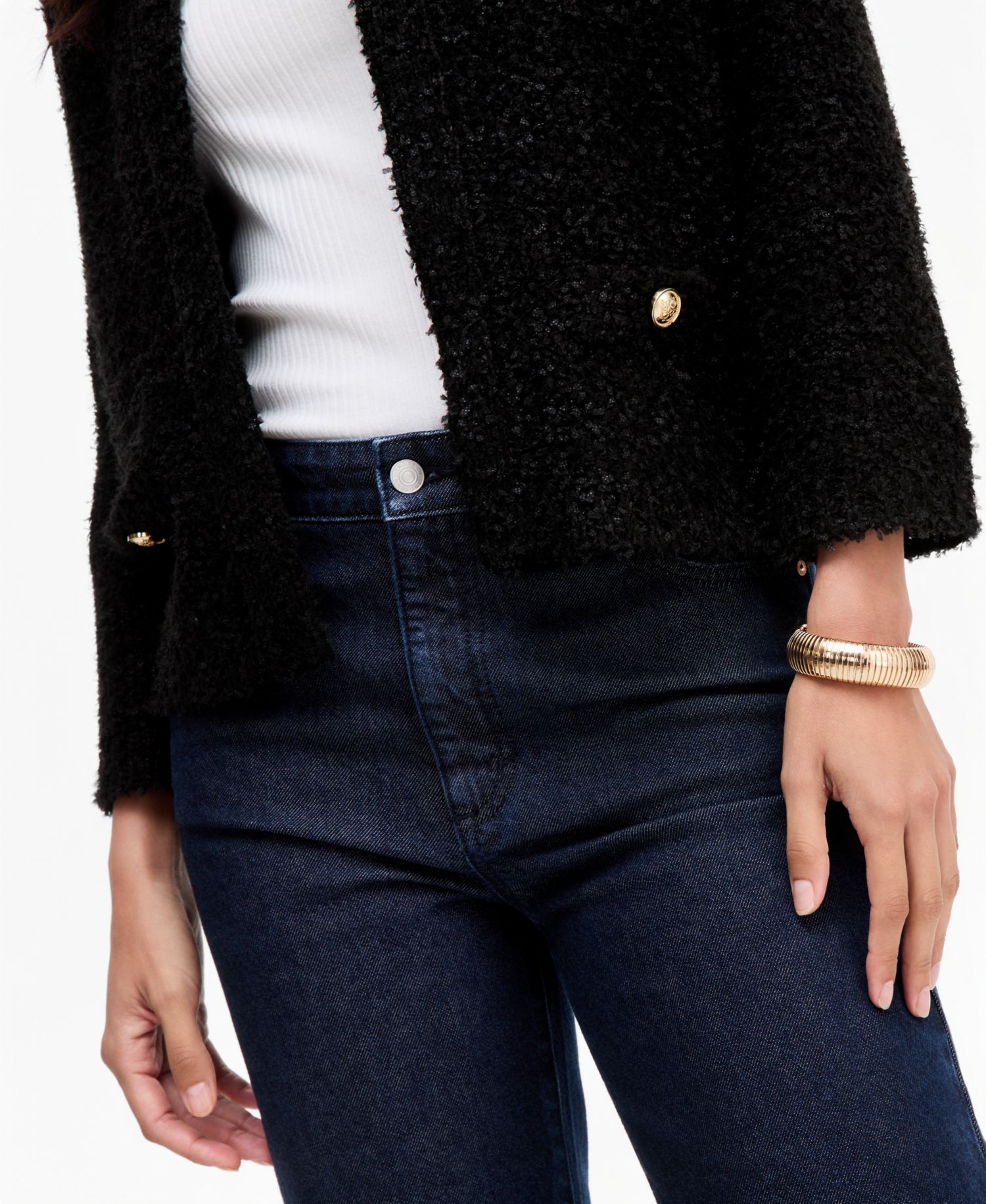 I.N.C. Women's Eyelash 3/4-Sleeve Cardigan