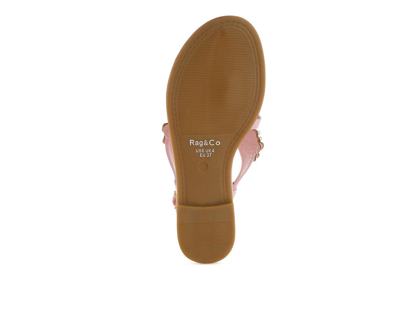 Женские балетки Rag & Co Nayasa Pn Buckle Pearls Flats, цвет: Розовый — фото 9