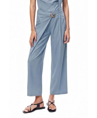Women's Asymmetric Buckle Detail Pants