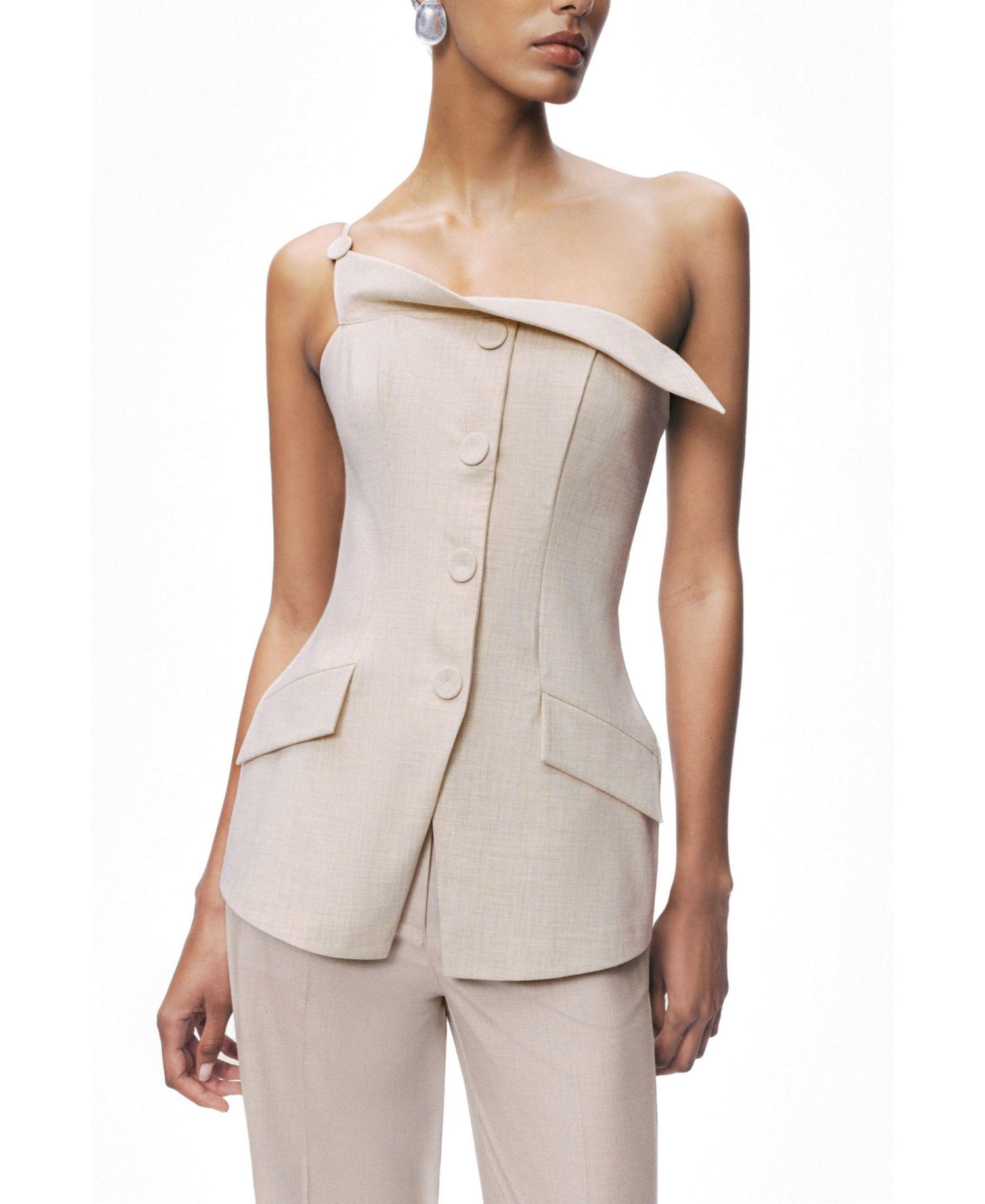 Women's Asymmetric One-Shoulder Blouse