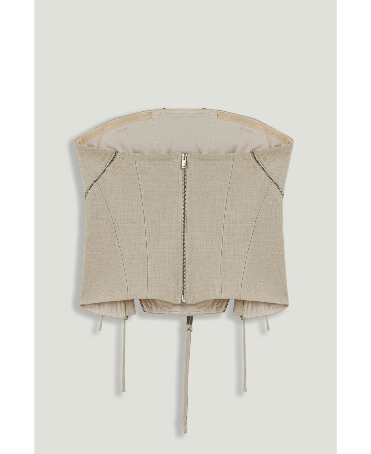 Women's Strapless Lace-Up Bustier