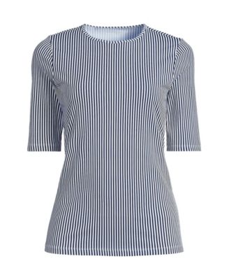 Women's SunShade UPF 50 Elbow Sleeve Rash Guard Swim Tee