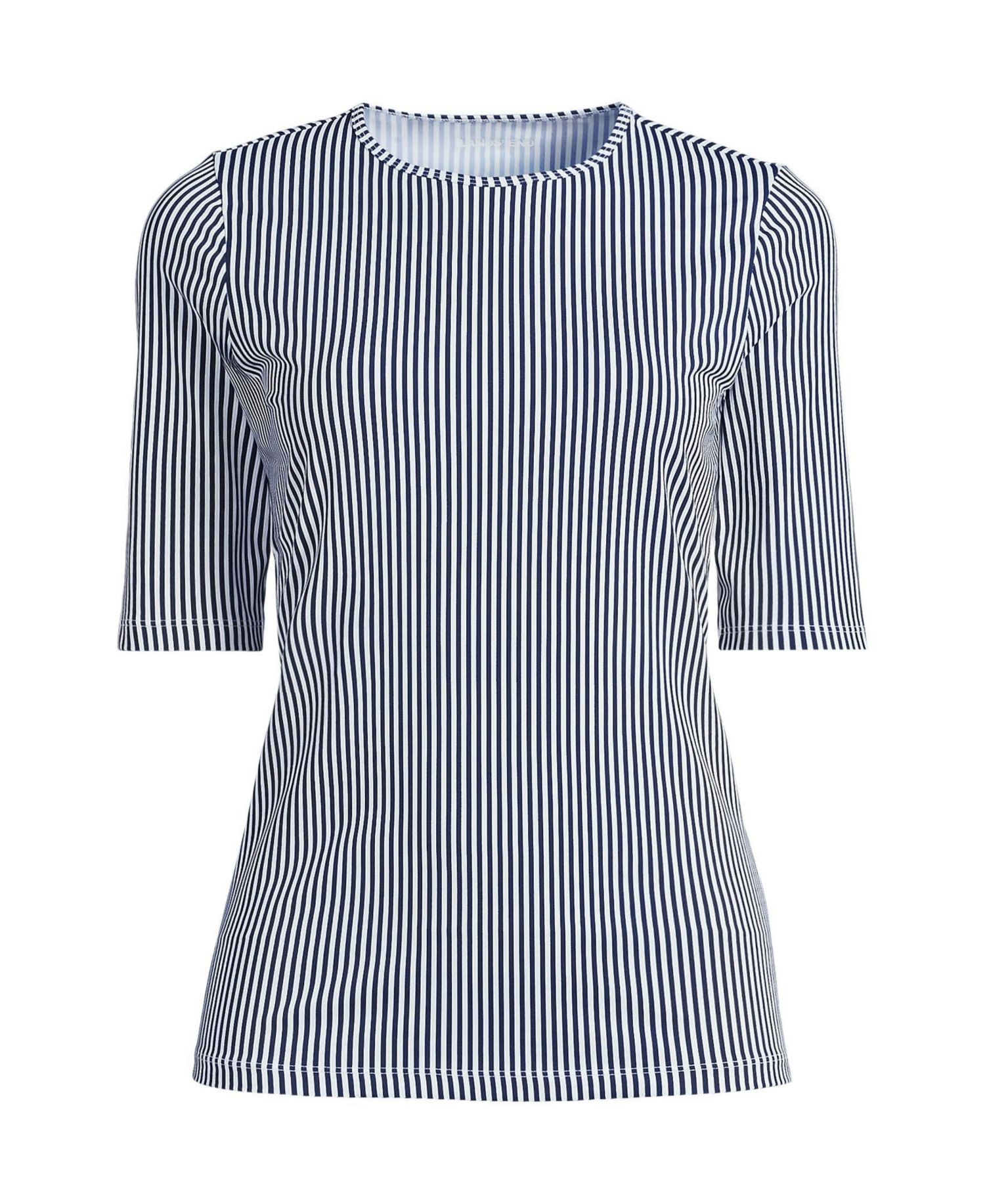 Women's SunShade UPF 50 Elbow Sleeve Rash Guard Swim Tee
