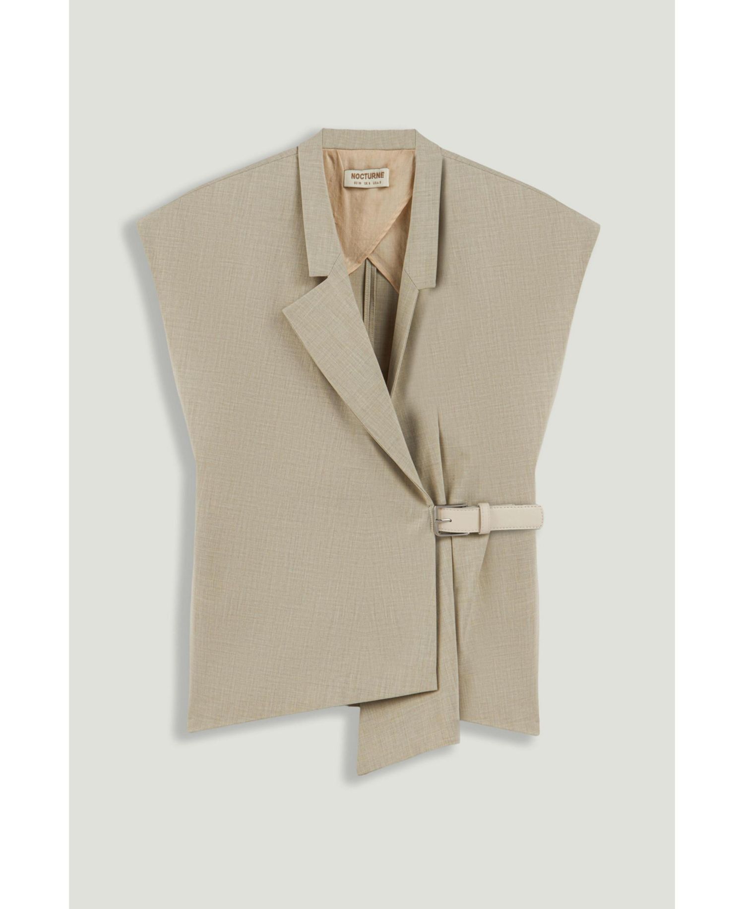 Women's Belted Double-Breasted Vest