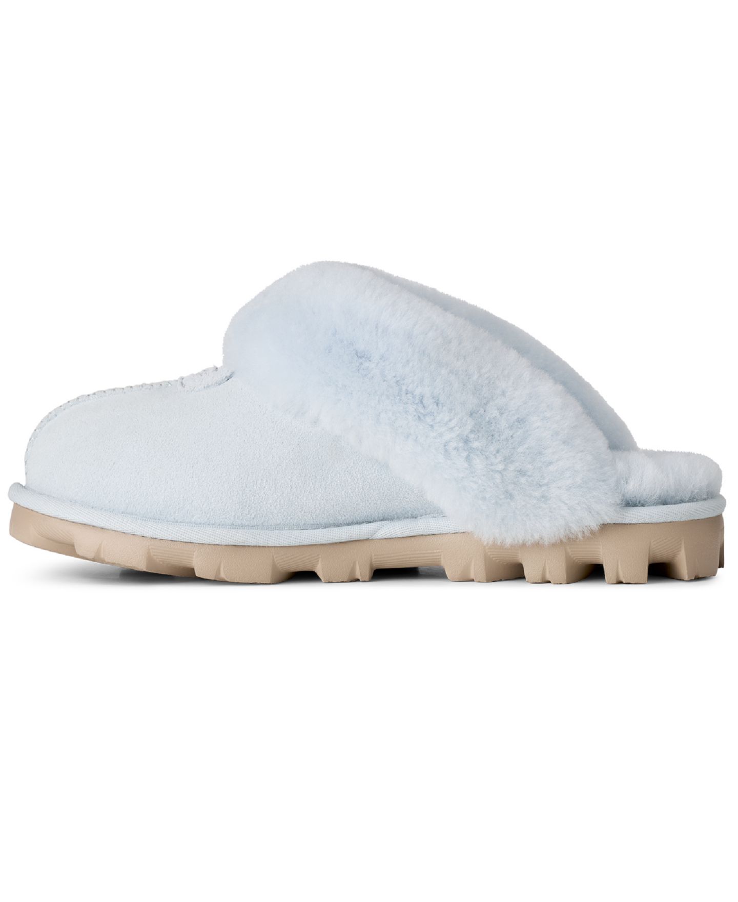 Женские тапочки UGG Coquette Slip-On Slide, цвет: Небесно-голубой — фото 6
