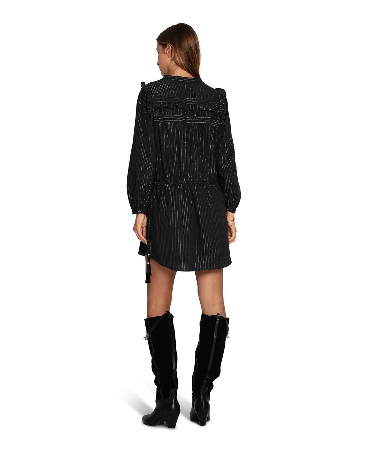 Belle & Bloom Women's Off the Vine Lurex Stripe Mini Dress view 4 — MAYCSS fashion products