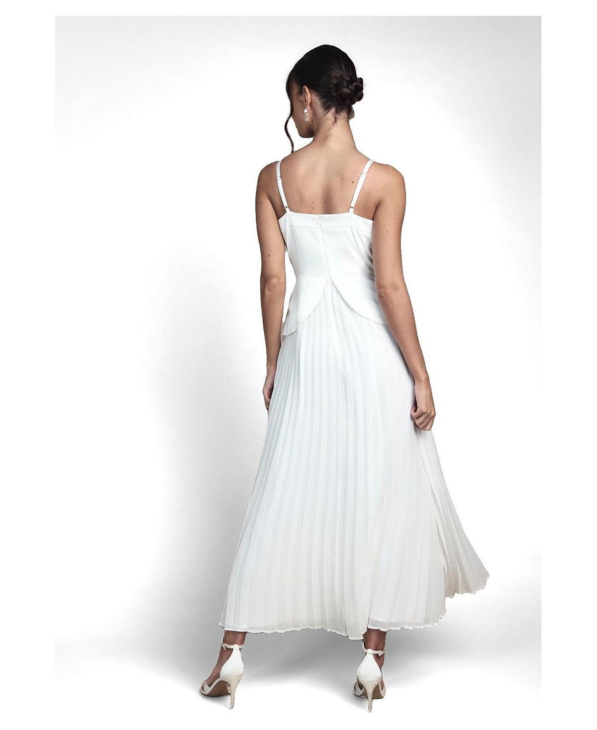 Coast Women's Strappy Crepe Maxi Dress view 3 — MAYCSS fashion products