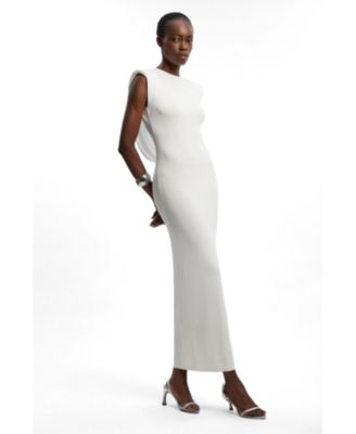 Women's Plunge Back Sleeveless Maxi Dress