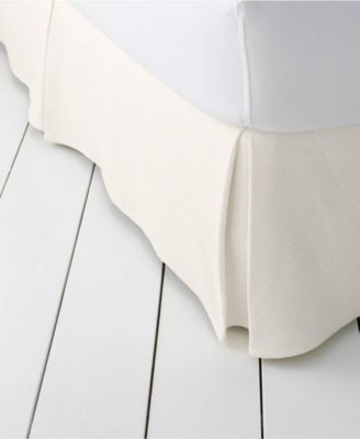 Basketweave Cotton Matelasse Bedskirt