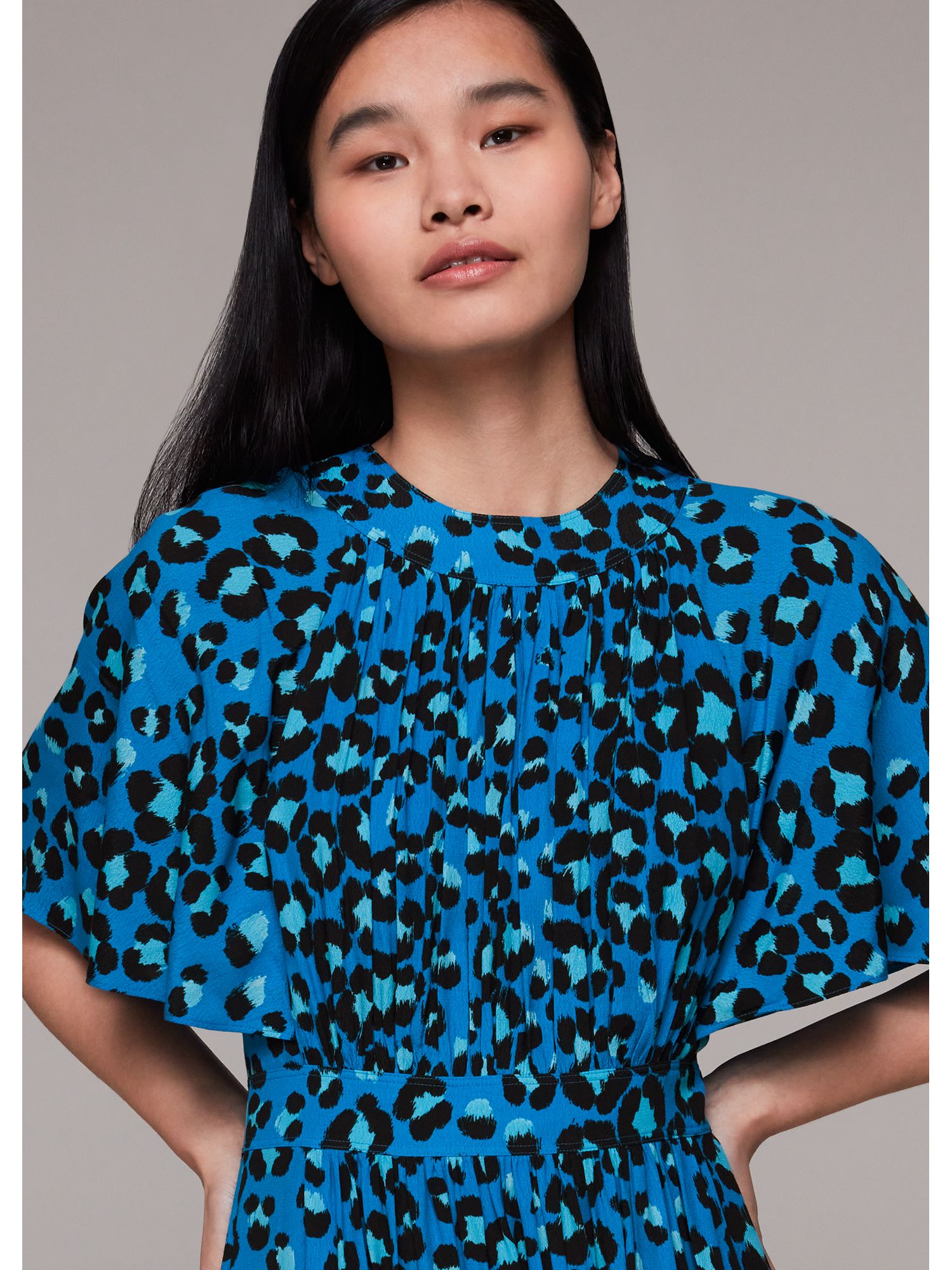 Women's Painted Leopard Amelia Midi Dress