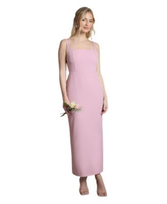 Women's Bow Back Square Neck Maxi Dress