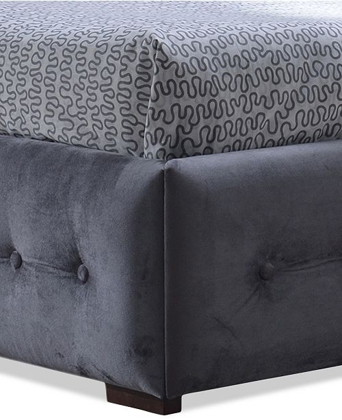 BLUSH & BRASS Glasser Modern & Contemporary Queen Buttontufted