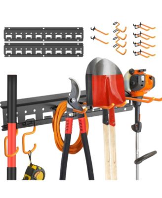 Garden Tool Organizer Wall Mount Pegboard Hooks Shed Rack Hanger