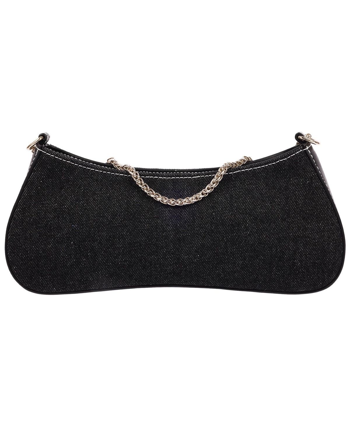 True Religion Women's Zip Top Denim Shoulder Bag