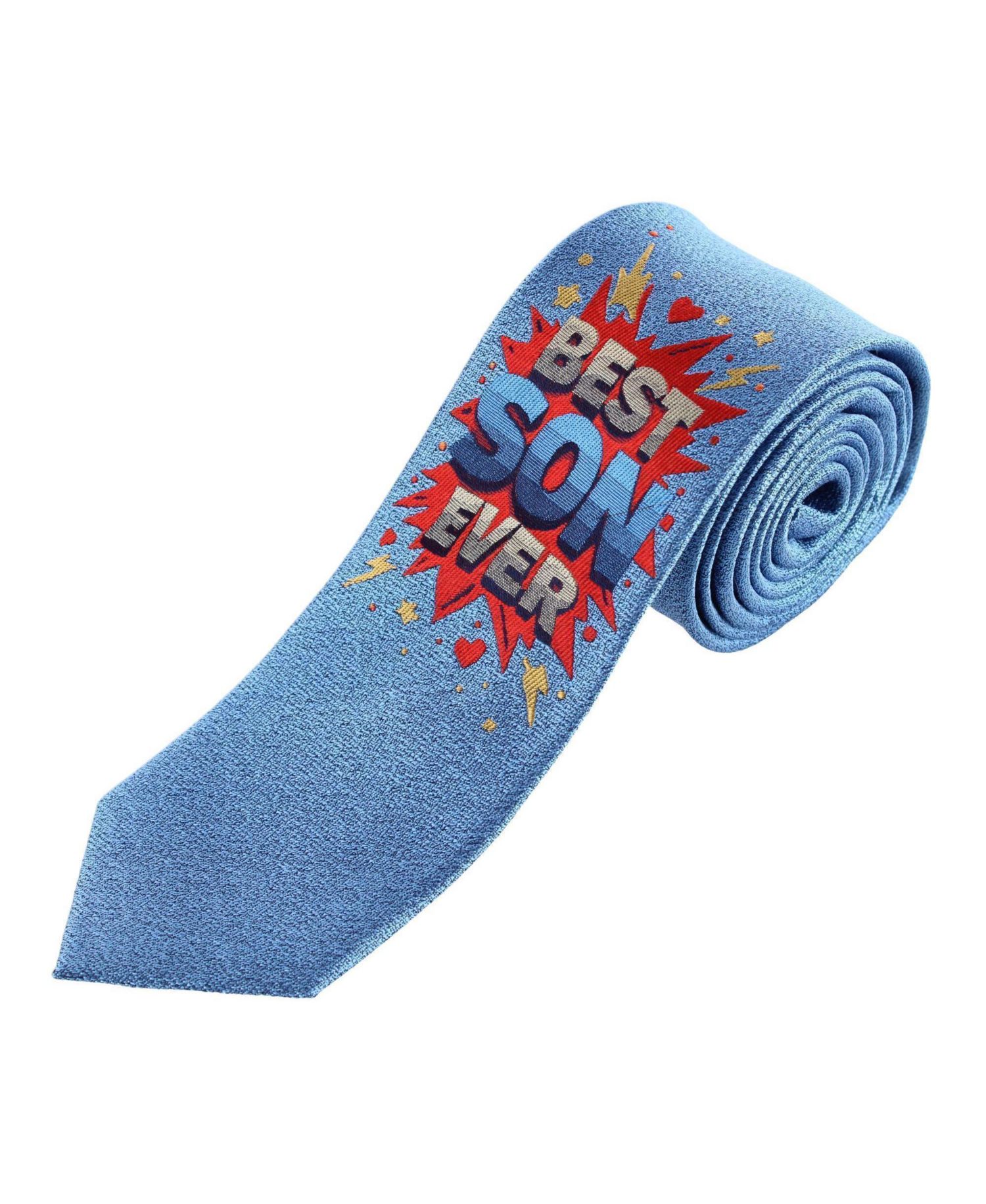 Men's Boy's Best Son Ever Novelty Silk Necktie