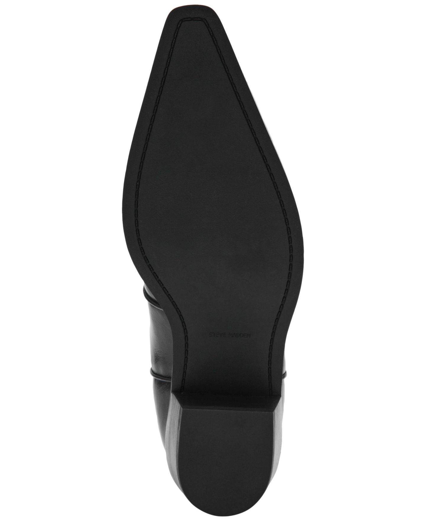Женские ботинки Steve Madden Vinny Stovepipe Western Booties, цвет: Чёрный блестящий — фото 5