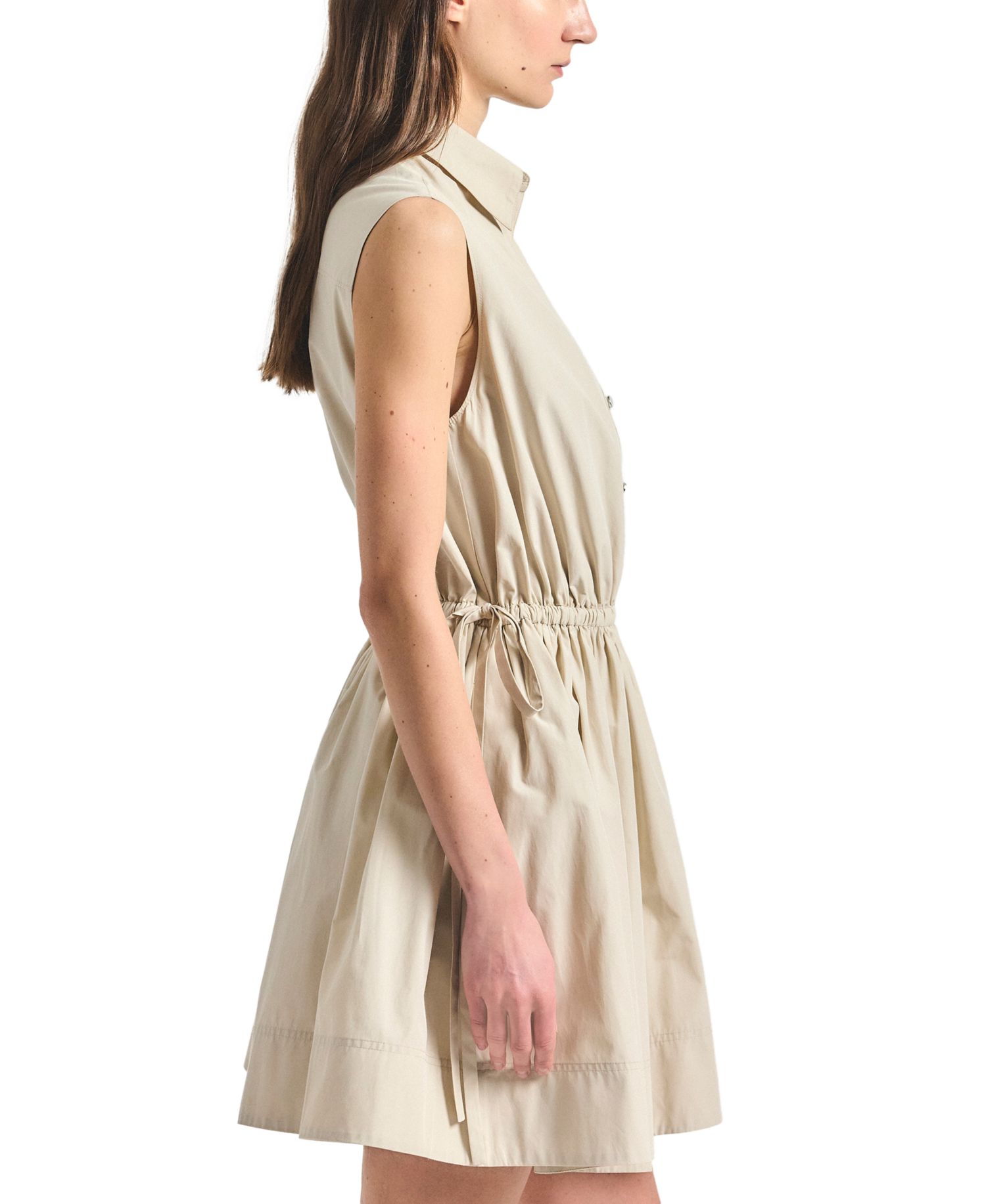 Women's Tristan Sleeveless Drawstring Shirt Dress