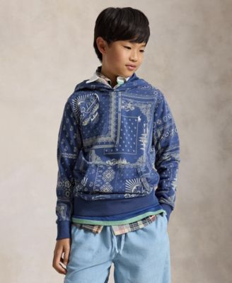 Boys' 8-20 Bandanna Print Long-Sleeve Hoodie
