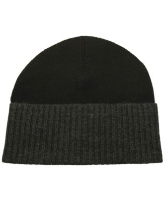 Men's Cashmere Folded Cuff Beanie Hat
