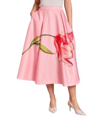 Women's Satin Midi Skirt