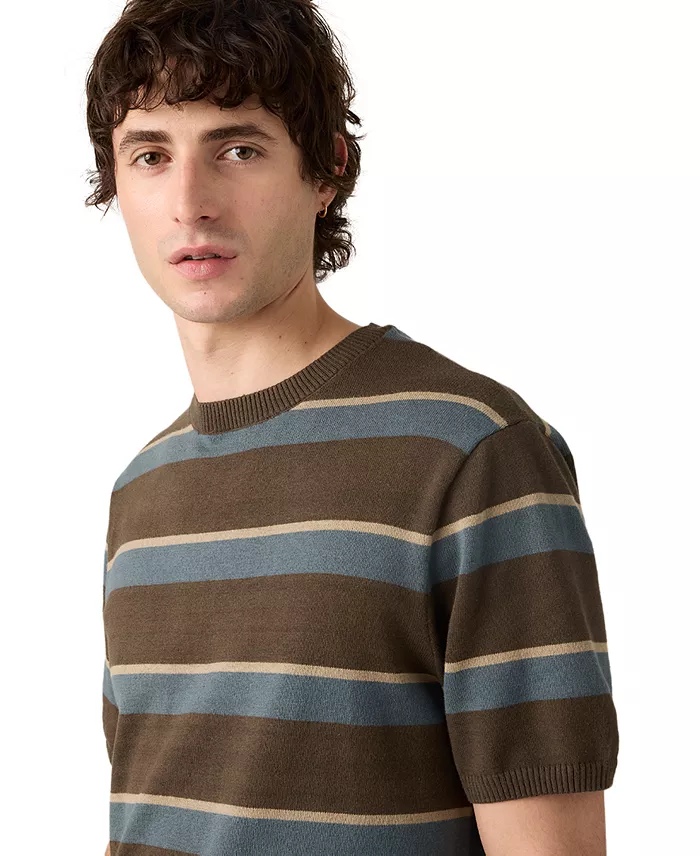 Men's Striped Soft Knit T-Shirt - thumbnail 5