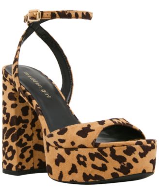 Women's Kiss Two Piece Block Heel Platform Dress Sandals