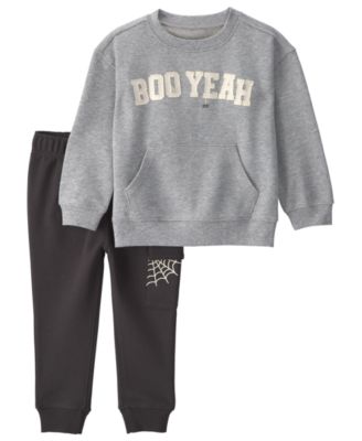 Toddler Boys' 2T-5T Boo Yeah Halloween Top and Jogger Pants, 2-Piece Set