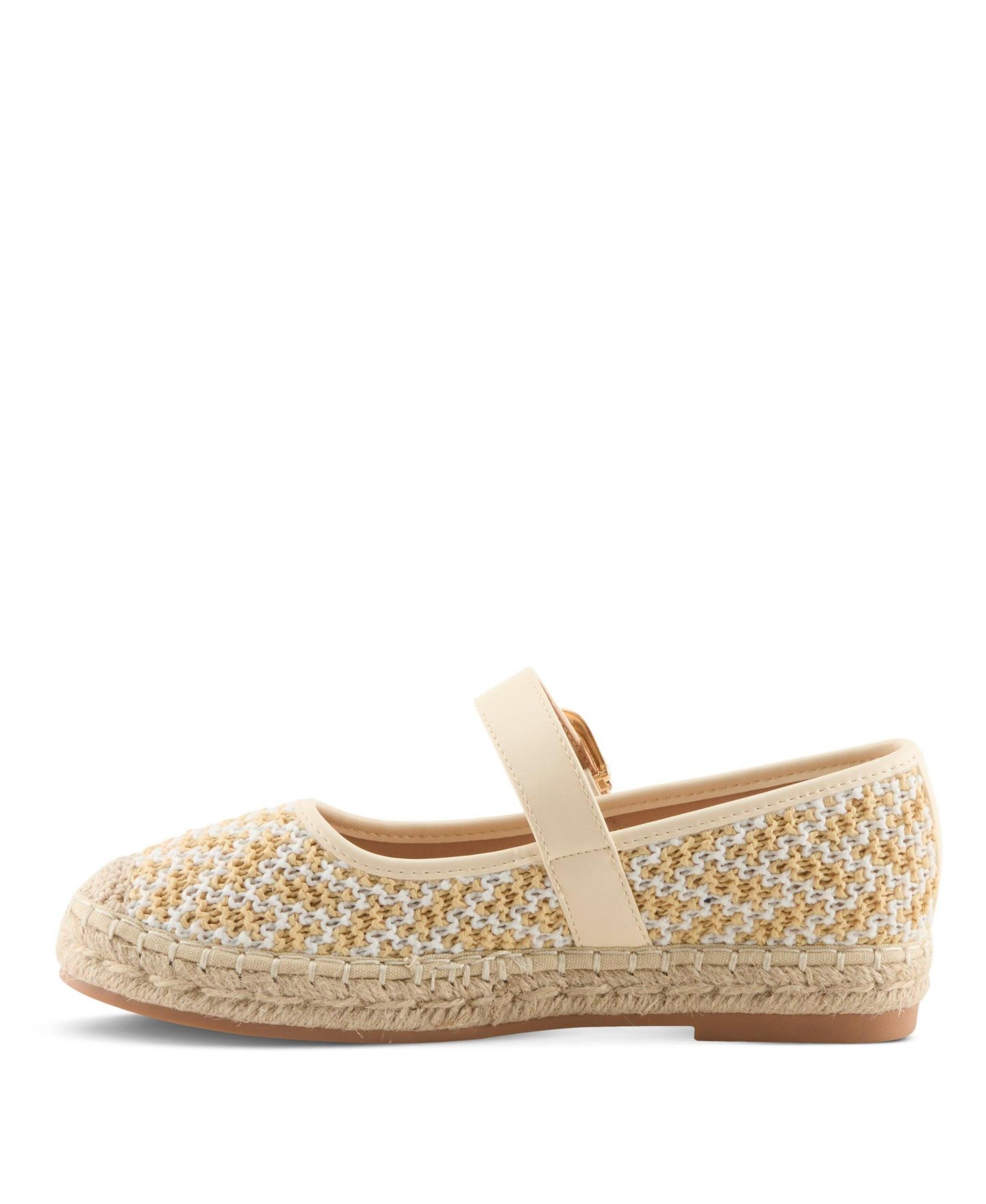Женские сандалии Azura Seaharbor Mary Jane Espadrille with Soft Lining, цвет: Бежевый разноцветный — фото 2