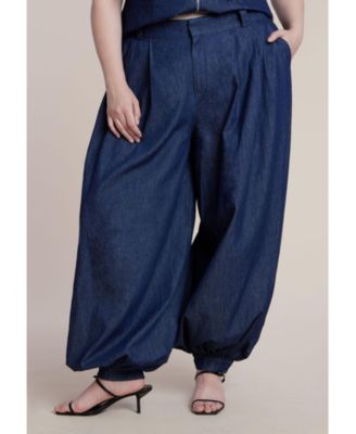 Women's High Rise Balloon Chambray