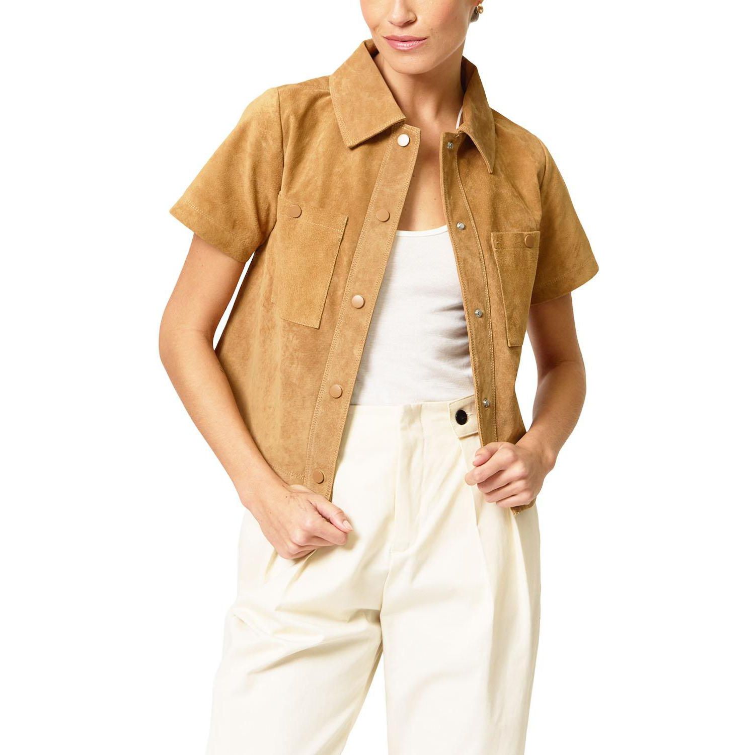 Women's Rusty Genuine Suede Ss Jacket