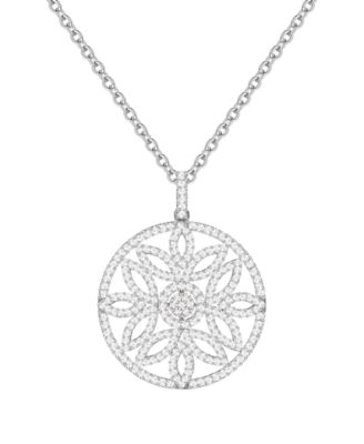 Diamond Pendant Necklace (1 ct. t.w.) in Sterling Silver