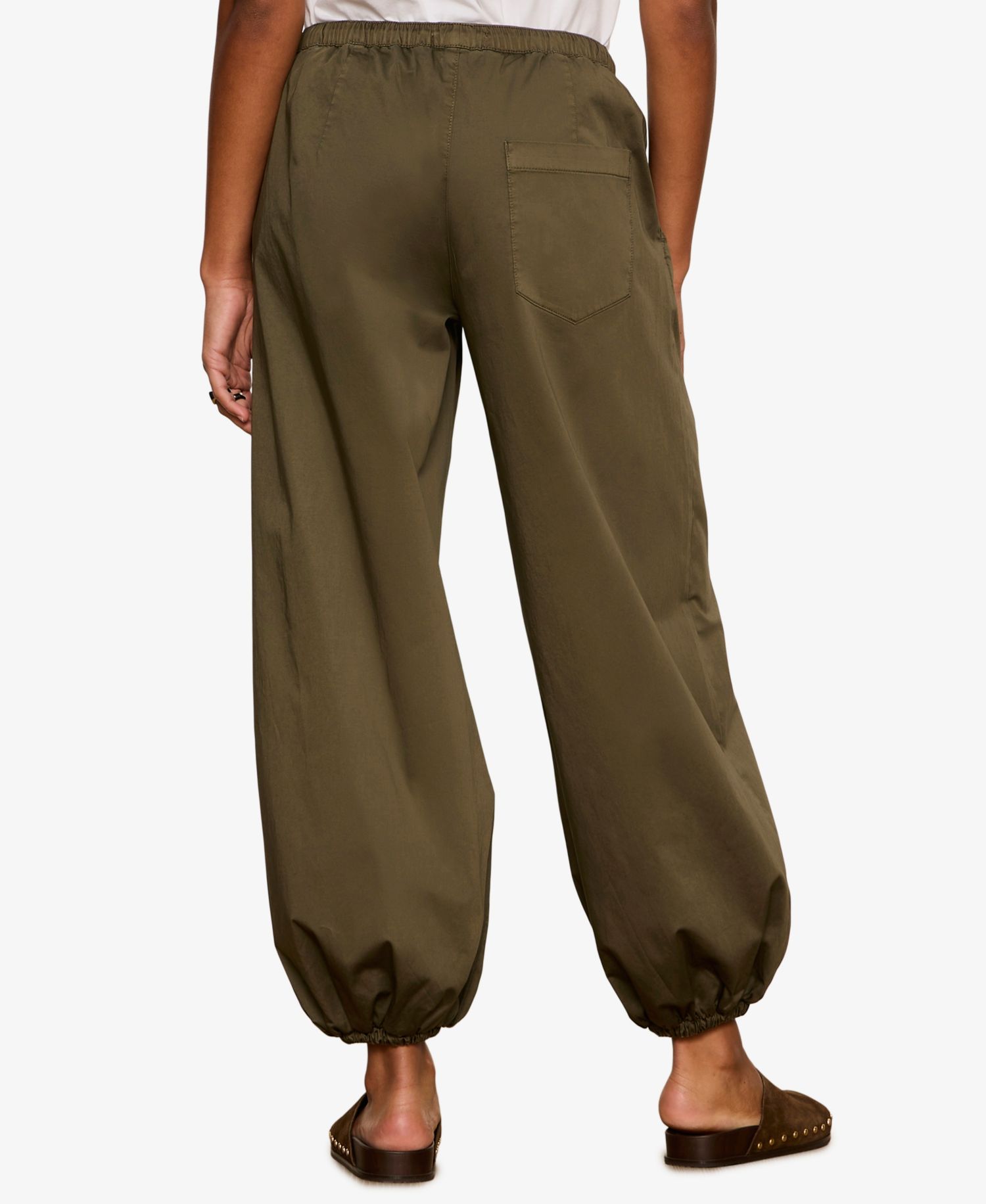 Women's Cropped Balloon Leg Pull-On Pants