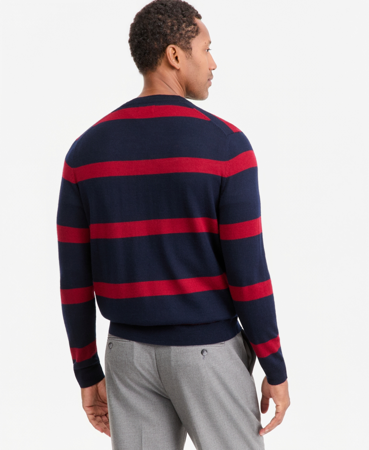 Club Room Men's Striped Crewneck Sweater, Macy's Exclusive