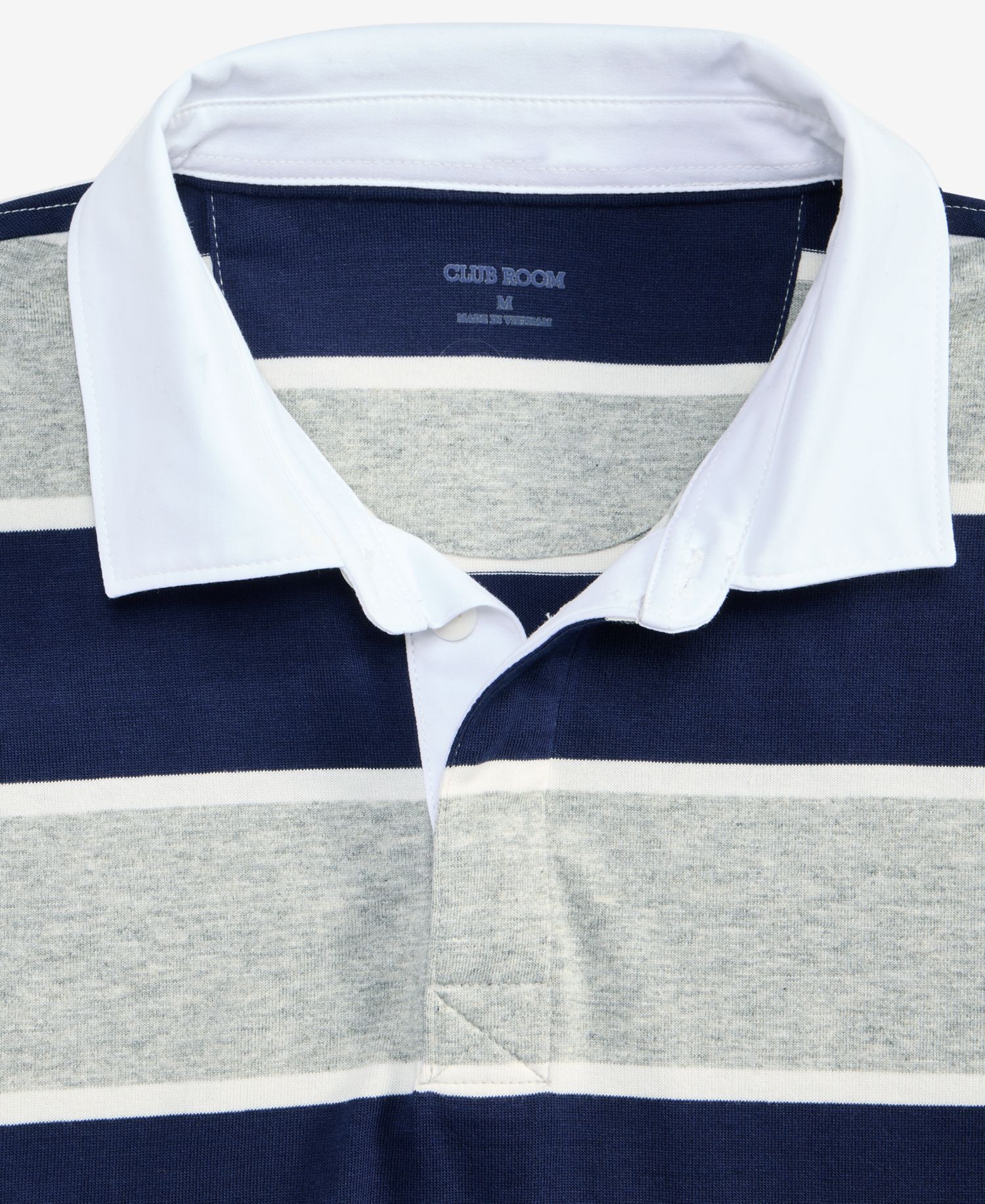 Men's Stripe Long-Sleeve Rugby Shirt