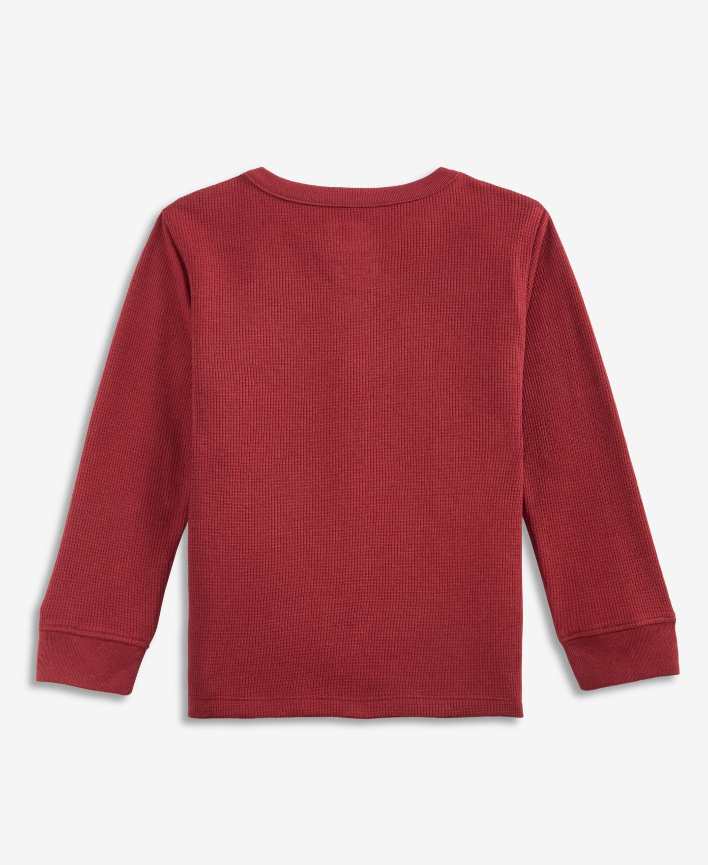 Детская однотонная термофутболка Epic Threads с длинным рукавом, мальчики 12M-5T, цвет: Chinese Apple — фото 2