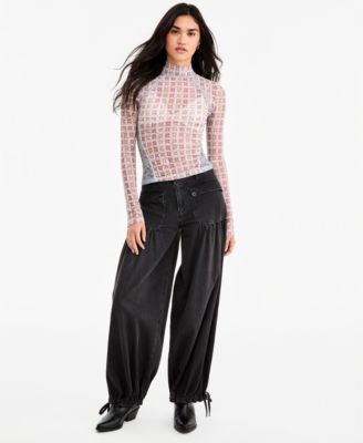 Women's Lotus Jean Wide-Leg Baggy Jeans