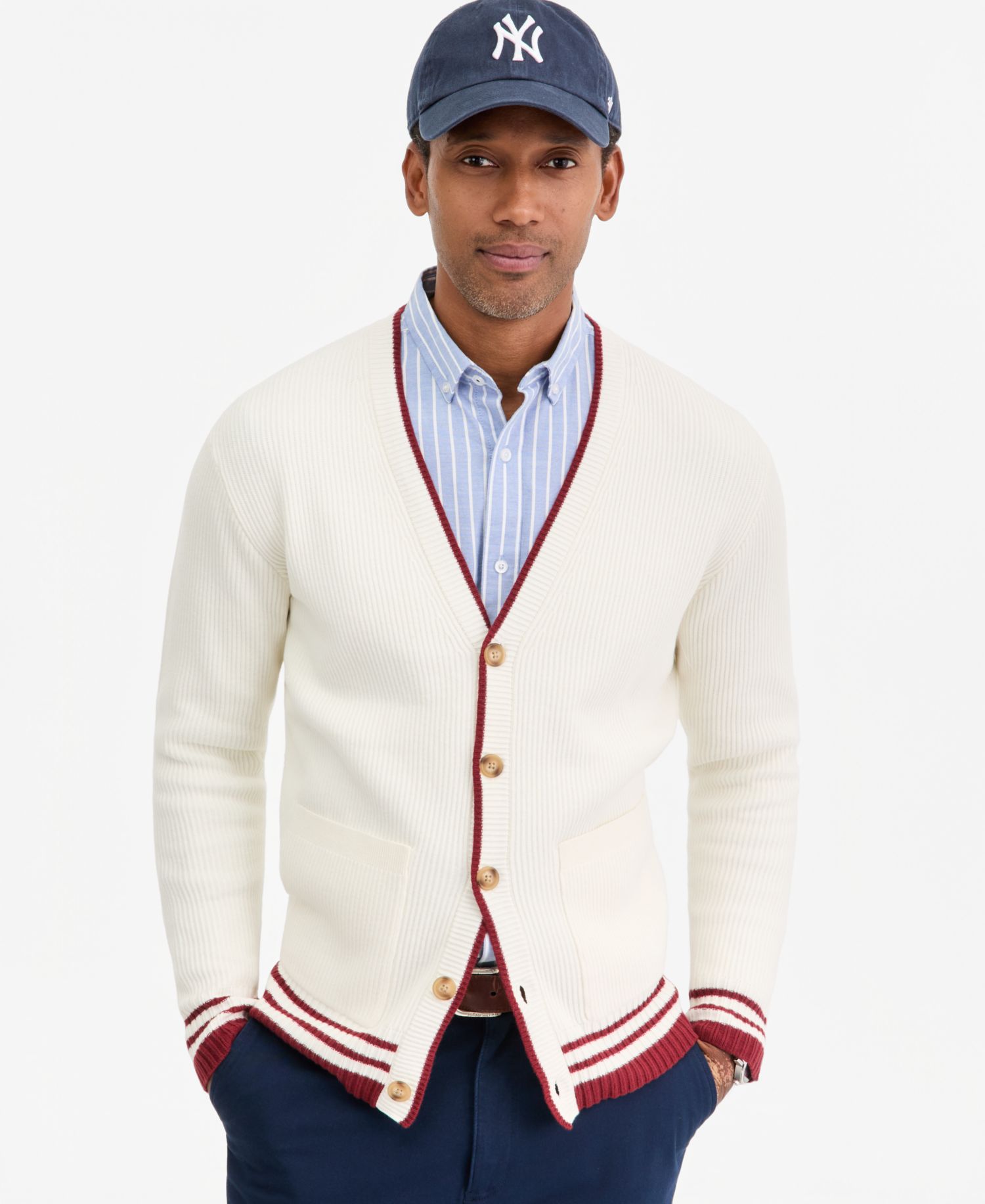 Men's Harry Striped Long-Sleeve Oxford Shirt