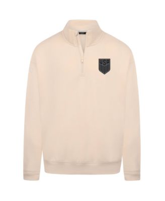 Men's Khaki USMNT Murray Quarter-Zip Sweatshirt